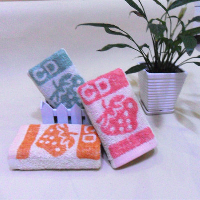 高阳县伊纱漫纺织品经销处 樱桃草莓纯棉毛巾，广告福利佳选，支持小额批发